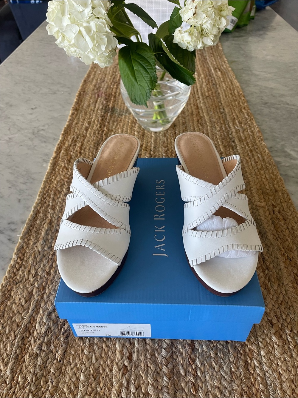 NWT Jack Rogers Women's Wedge
Sandals Jackie Mid - New in Box